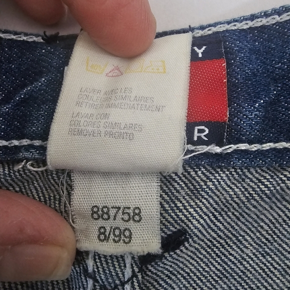 Vtg Tommy Hilfiger Womens 14 Bootcut Dark Blue Jeans Vintage Y2K - Picture 12 of 12